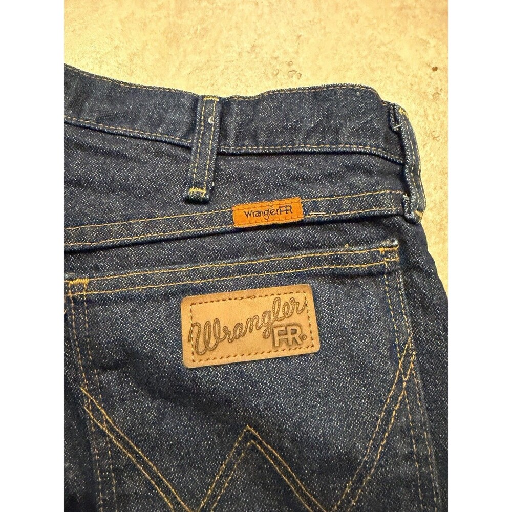 Wrangler FR Jeans Mens 36x30 Blue Original Fit FR13MWZ Flame Resistant Pants EUC - Picture 6 of 10